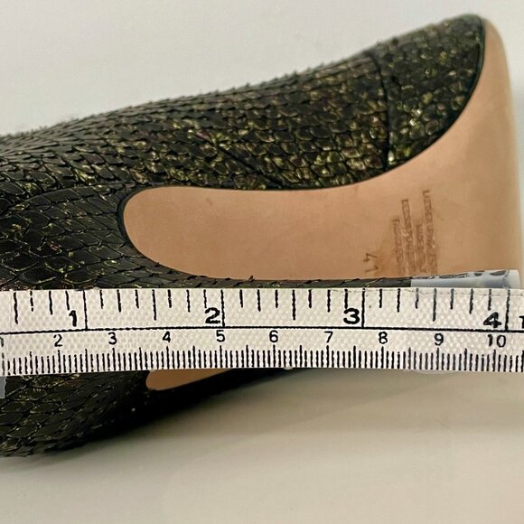 NWOT - Cavallini All Leather High Heel Boots in Reptile Print - Made in Italy - Picture 10 of 15